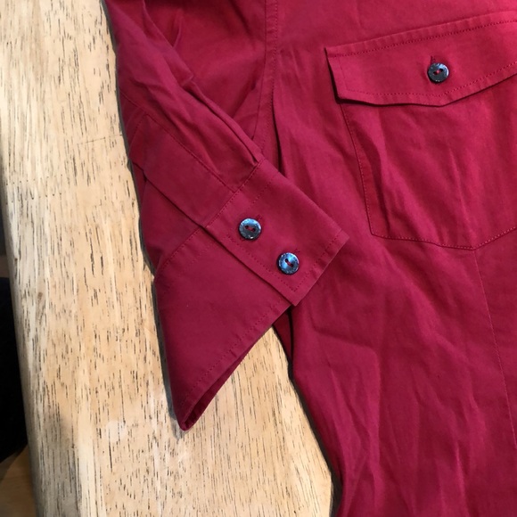 Dolce & Gabbana red short sleeve button front shirt - Picture 5 of 7